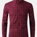Long Sleeve Plaid Button Up Shirt