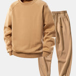 Basic Crew Neck Sweatshirt & Jogger Pants