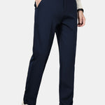 Warm Fleece-Lined Slim Fit Tapered Cropped Trousers