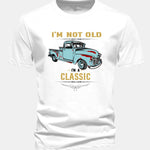 Regular Fit Classic Car Print Cotton T-Shirt