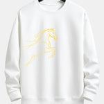 Year of the Horse Graphic Relax Fit Sweatshirt