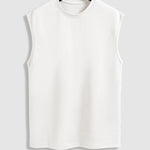 Men's Solid Suede Sleeveless Crew Neck T-Shirt Shorts Set