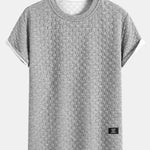 Checkerboard Jacquard Arc Hem T-Shirt & Checkerboard Jacquard Shorts