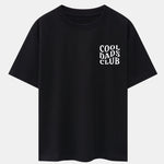 Cool Dads Club Print Drop Shoulder Oversize T-Shirt