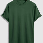 Men's 100% cotton basic round neck T-shirt three-piece set