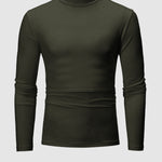 Unisex Solid Color Lightweight Fleece Skin-friendly Basic Pullover T-shirt