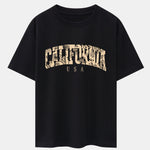 Paisley California Print Drop Shoulder Oversize T-Shirt & Camouflage Drawstring Cargo Shorts