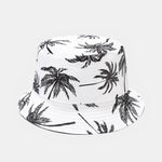 Double Side Reversible Palm Tree Pattern Bucket Hat