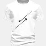 Regular Fit Fighter Jets Print Cotton T-Shirt