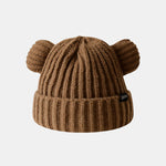 Cute Little Bear-shaped Warm Knitted Hat