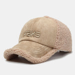 Faux Suede Plush Warm Baseball Cap