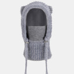 3-in-1 Fleece Lined Balaclava Knit Hat With Scarf Face Mask