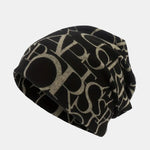 Letter Print Urban Ethnic Turban Hat