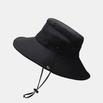 Summer Mesh Breathable Outdoor Mountaineering Big Brim Bucket Hat