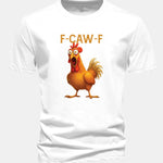 Regular Fit Rooster Print Cotton T-Shirt