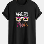 Regular Fit Vacay Mode Print Cotton T-Shirt