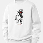 Robot Bear Print Relax Fit Sweatshirt