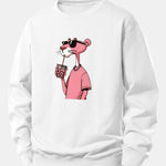 Pink Panther Print Relax Fit Sweatshirt