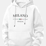 Milano Print Drawstring Hoodie