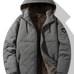 Faux Fur Lined Hooded Quilted Jacket