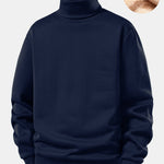 Teddy Fleece Lined Turtle Neck Sweatshirt