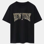 Camouflage New York Print Drop Shoulder Oversize T-Shirt & Forest Camo Print Drawstring Shorts