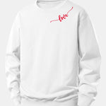 Love Print Relax Fit Sweatshirt