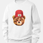 Los Angeles Bear Print Relax Fit Sweatshirt