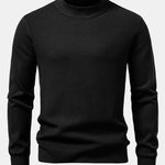 Stripe Mock Neck Sweater