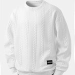 Relax Fit 2-in-1 Twist Jacquard Sweatshirt