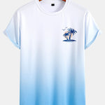 Gradient Palm Tree Print T-Shirt