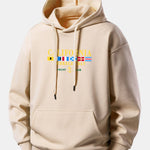 California Print Relax Fit Hoodie