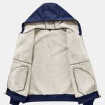 Teddy Lined Zipper Pocket Hoodie