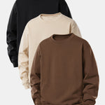 3 Pieces Basic Relax Fit Sweatshirt