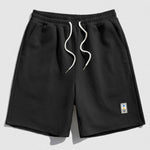Geometric Jacquard  Drawstring  Shorts