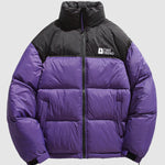 Men's Two-color stand collar zipper Ultralight Down Jacket