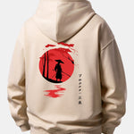 Sunset Samurai Back Print Relax Fit Hoodie