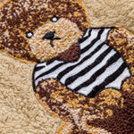 Bear Embroidered Patch Teddy Hoodie & Teddy Jogger Pants