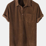 Men's Corduroy Short Sleeve Shirt