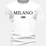 Regular Fit Milano Slogan Cotton T-Shirt