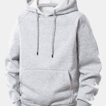 Western Cowboy Print Drawstring Hoodie