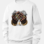 Money Hand Print Relax Fit Sweatshirt