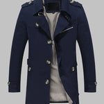 Men's slim fit side pocket casual single breasted jacket