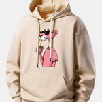 Pink Panther Print Relax Fit Hoodie