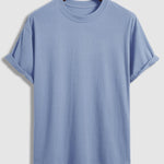 Men's 100% cotton basic round neck T-shirt three-piece set