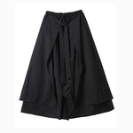 Dark Wide Leg Ninja Retro Culottes
