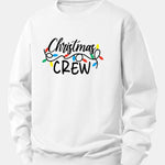 Christmas Lights Print Relax Fit Sweatshirt