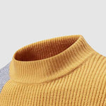 Men's Colorblock Round Neck Knitted Sweater
