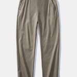 Elastic Waist Straight Leg Trousers