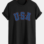 Regular Fit USA Print Cotton T-Shirt